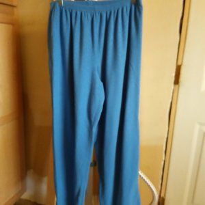 VS PINK BLUE FLEECE PAJAMA PANTS..... EUC